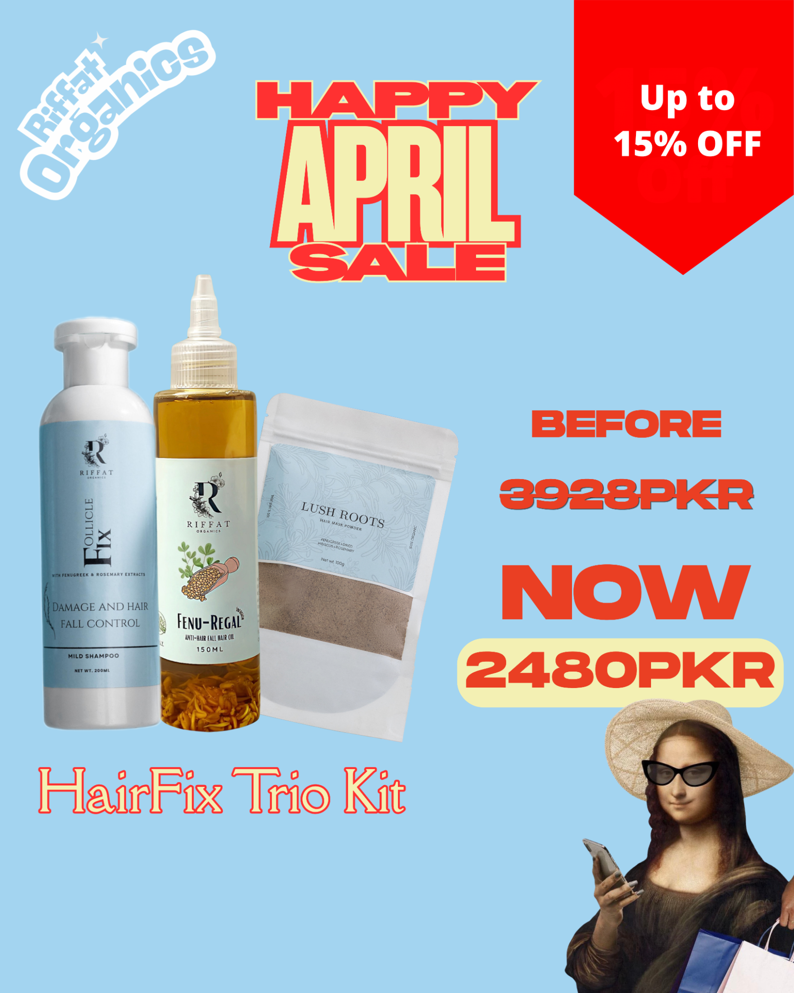 Riffat Organics  Facebook ad