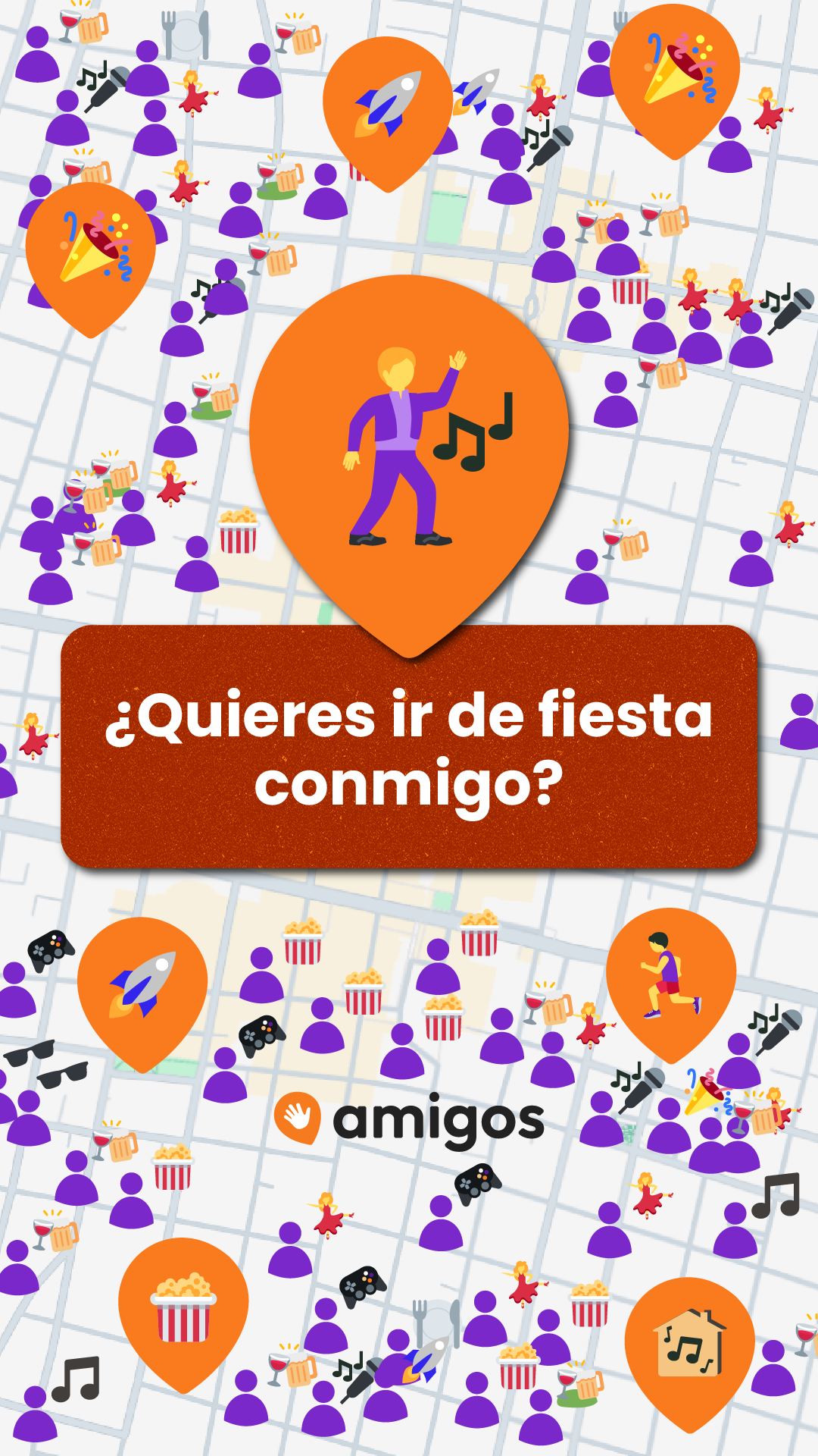 Amigos Social Facebook ad: ¡Vamos!