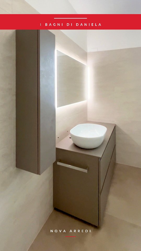 Nova Arredi Facebook ad: Anche i bagni raccontano lo stile di una…
