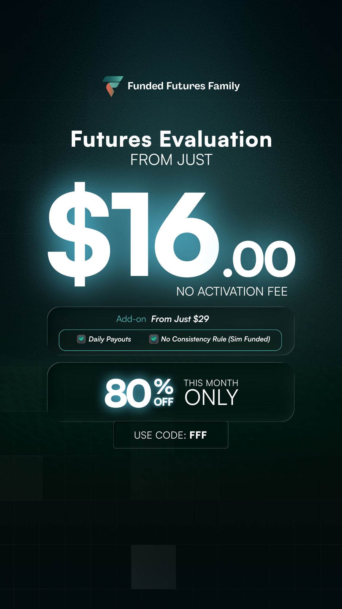 Funded Futures Family Facebook ad