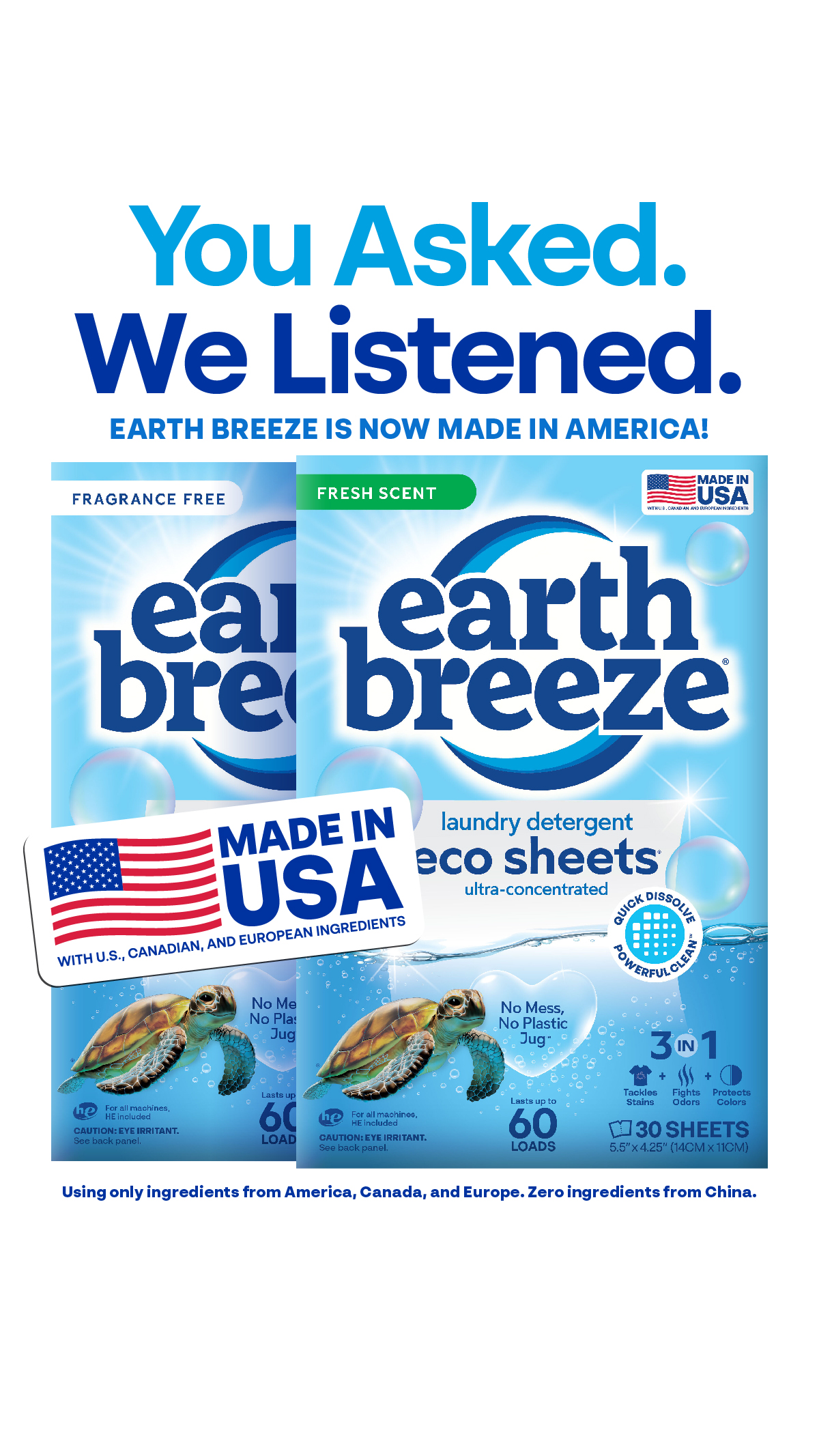 Earth Breeze Facebook ad