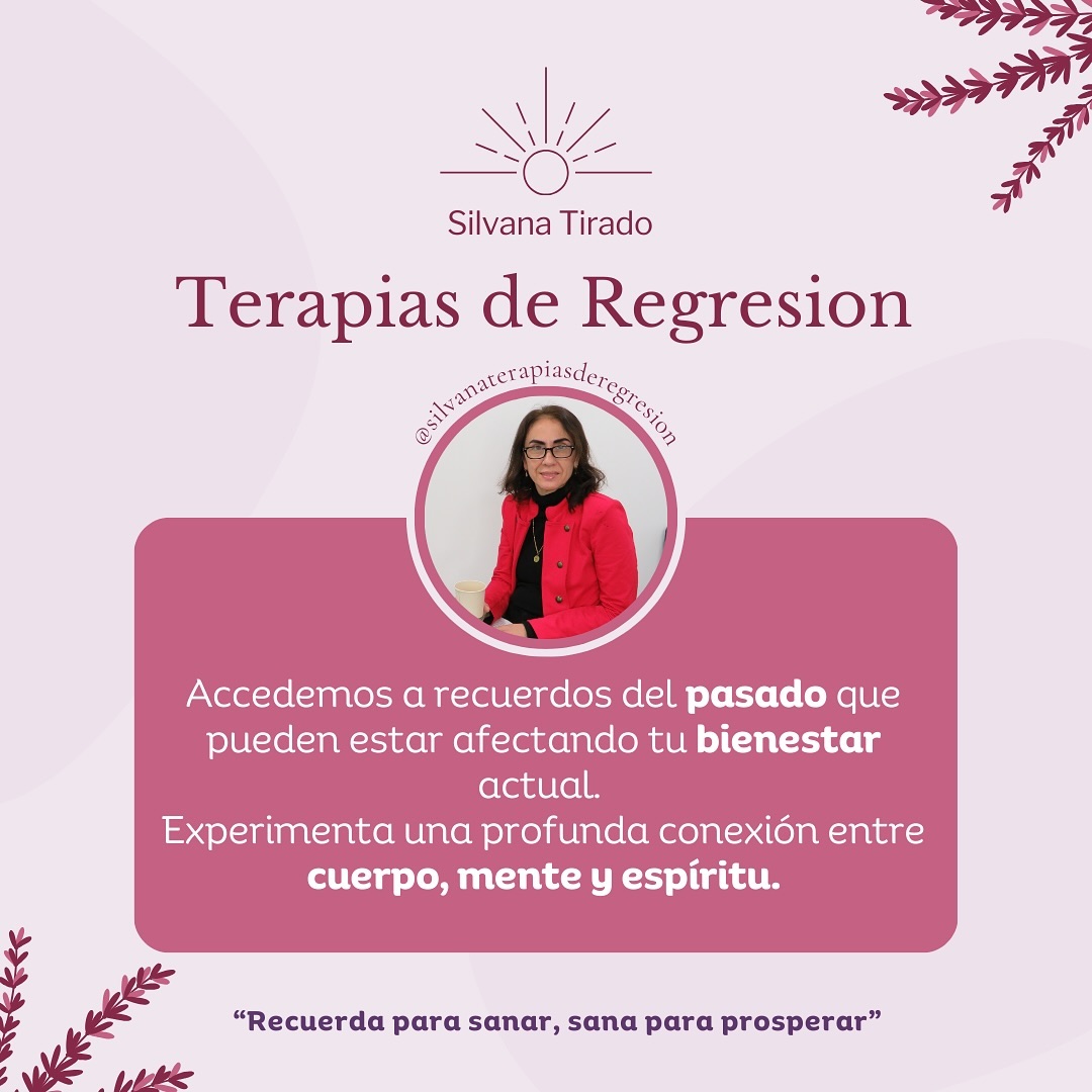 Silvana Terapias de Regresión Facebook ad: La terapia regresiva te ayuda a liberar emociones…