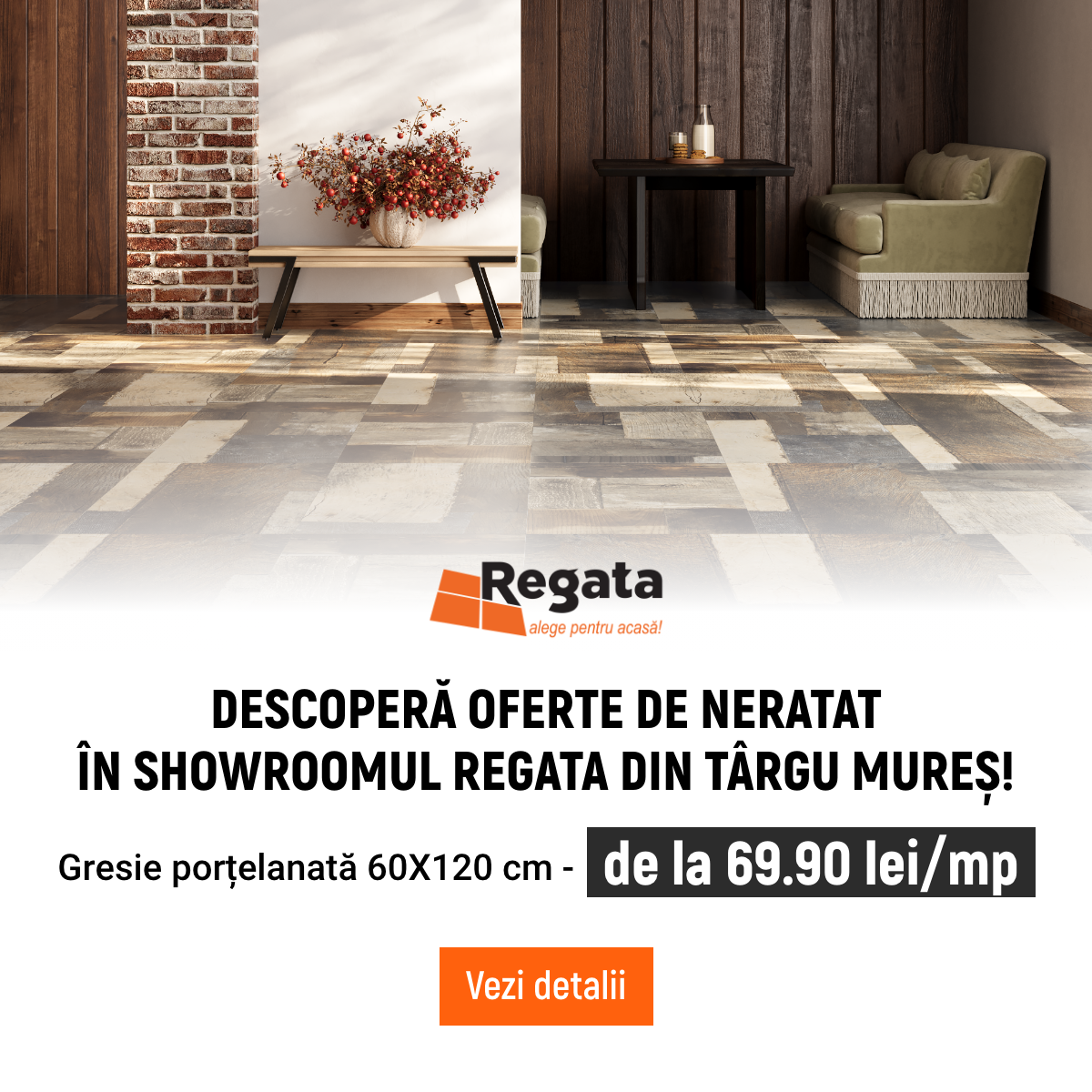Regata Facebook ad: Amenajează-ți casa cu Ofertele Exclusive din Showroom-ul…