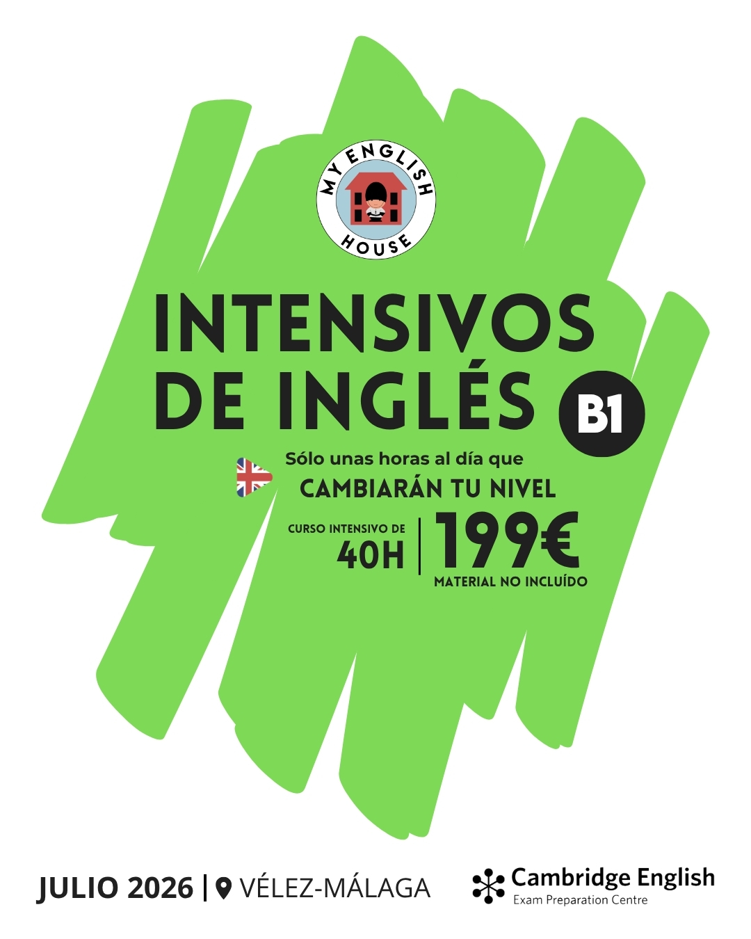 My English House - Vélez-Málaga Facebook ad: Sube de nivel este verano