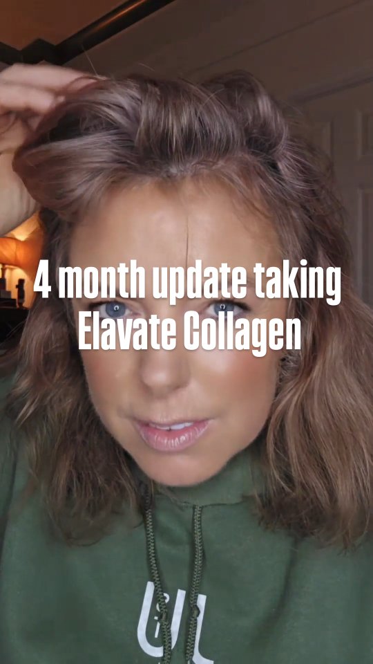 Elavate Facebook ad: Four months in with ELAVATE collagen and here…