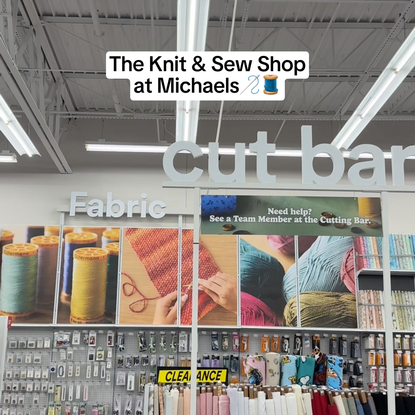 Michaels Stores Facebook ad: Fabric in 1,100+ stores
