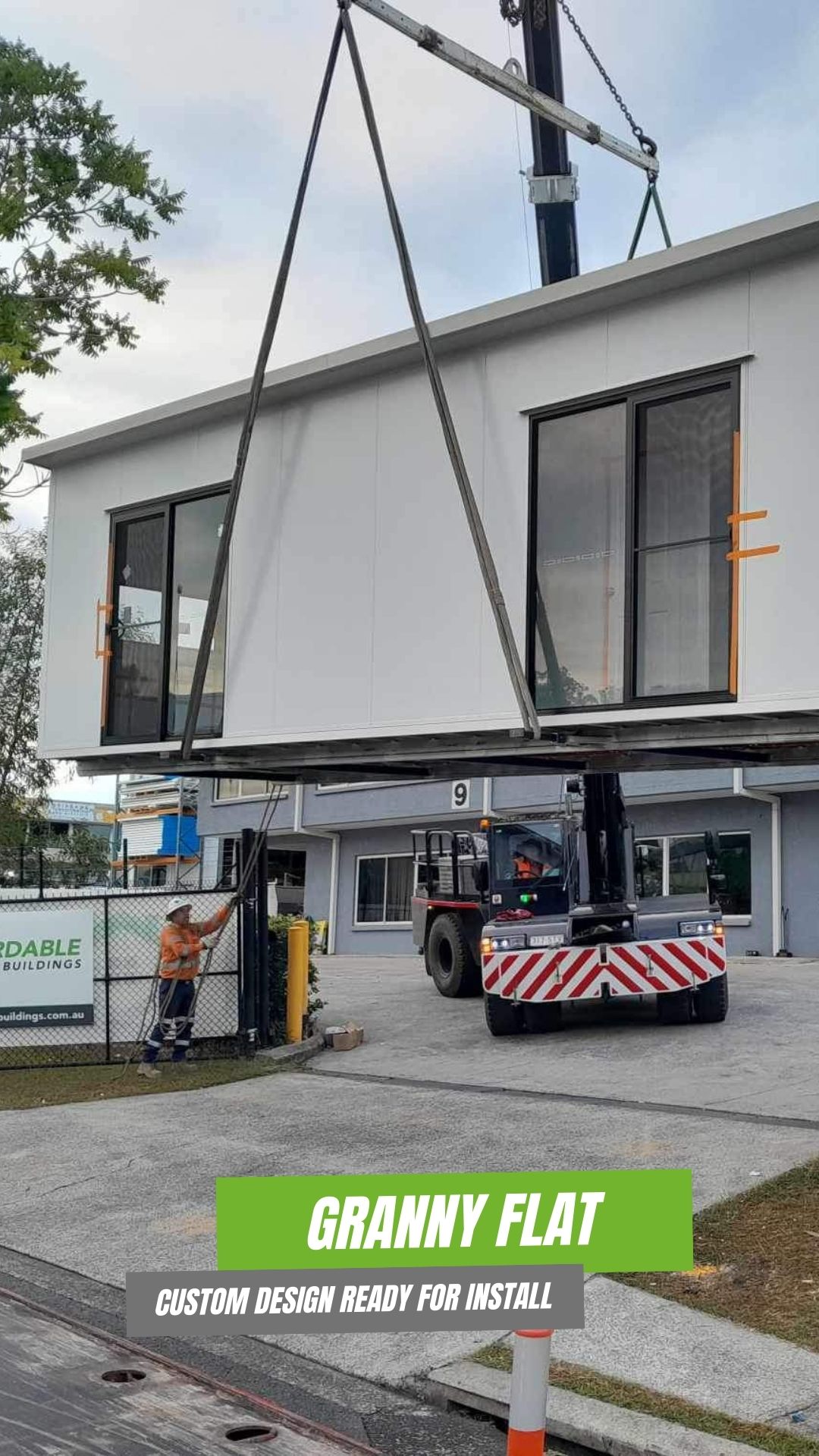 Affordable Modular Buildings Facebook ad from Aug 13, 2025