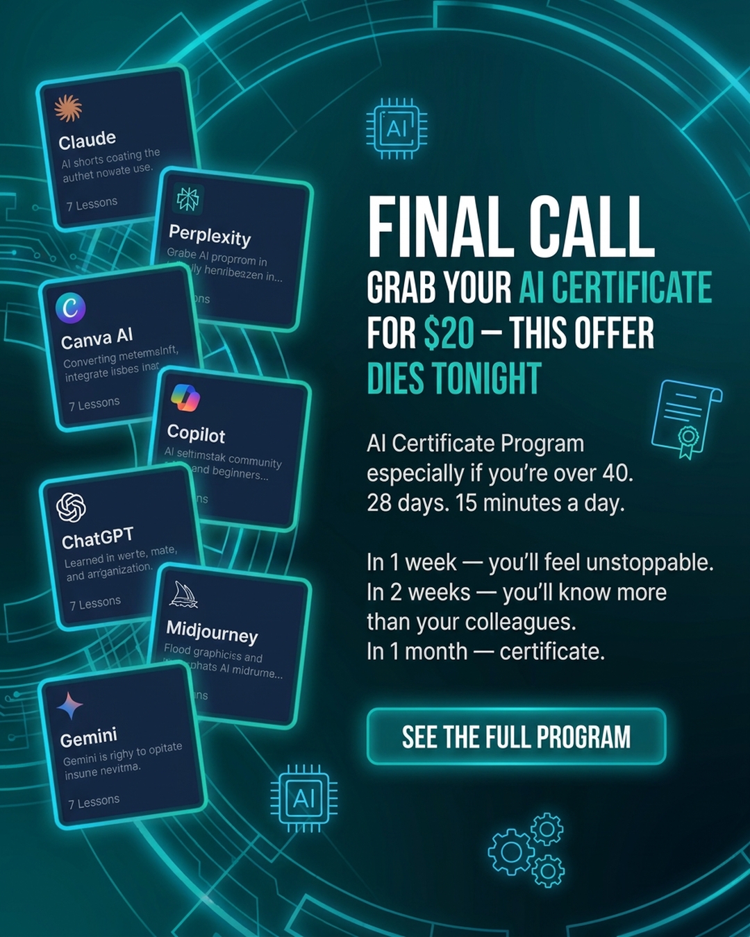AI Simplified Facebook ad