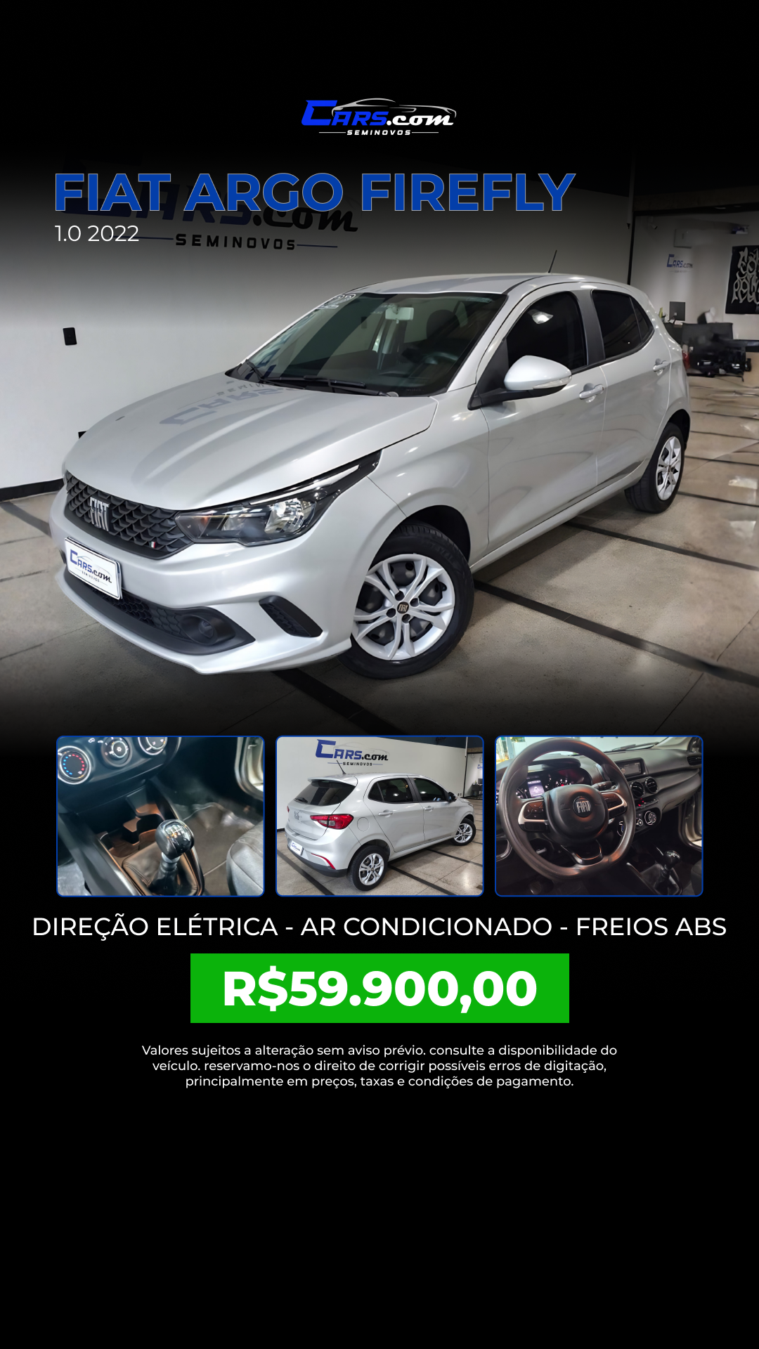 Cars.comseminovos Facebook ad from Jun 15, 2026