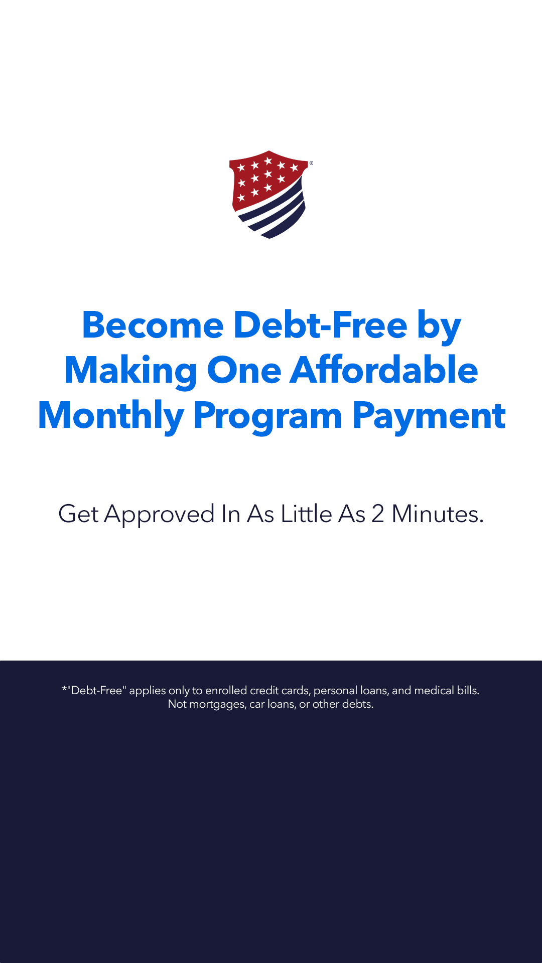 National Debt Relief Facebook ad