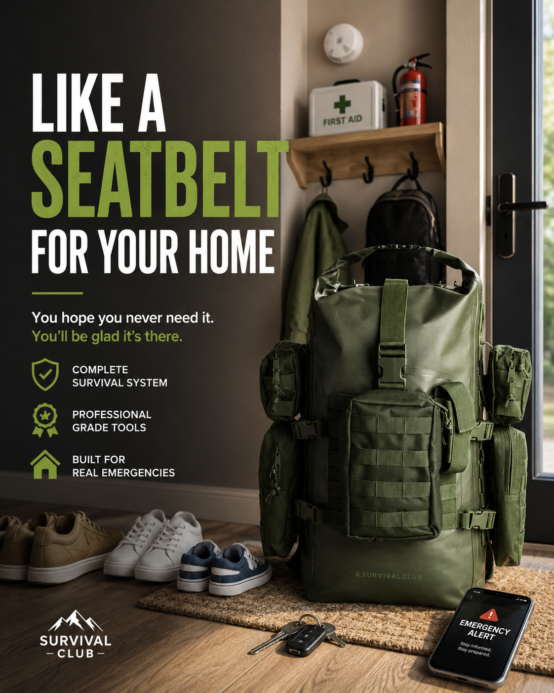 Survival Club Facebook ad