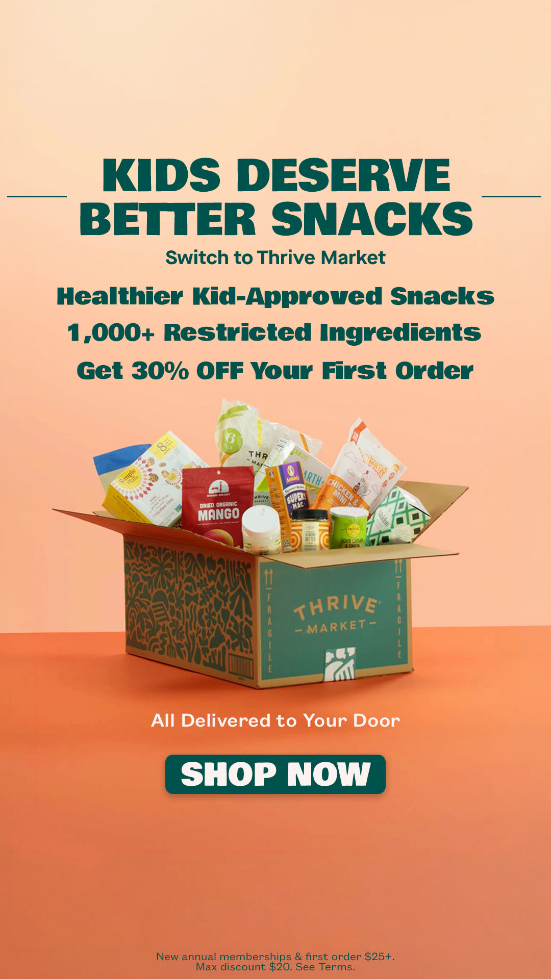 Thrive Market Facebook ad