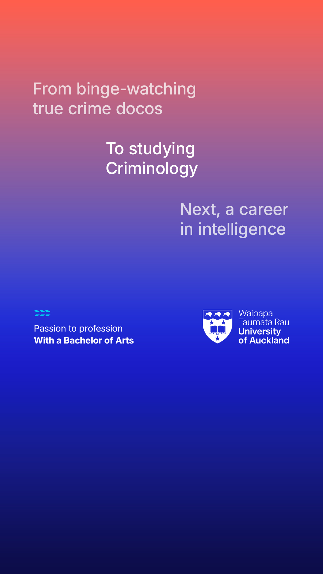 Faculty of Arts and Education, University of Auckland Facebook ad from Aug 7, 2026