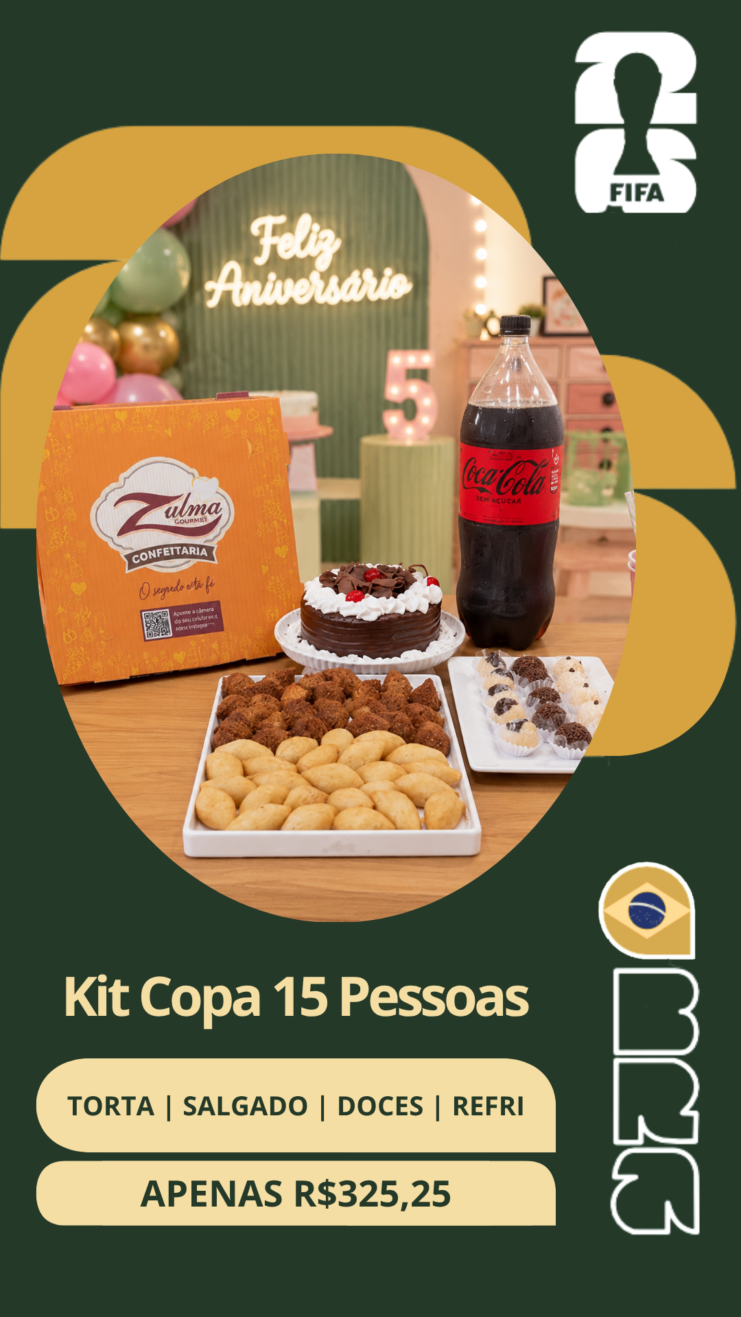 Zulma Gourmet MAB Facebook ad: Garanta seu kit Copa Zulma