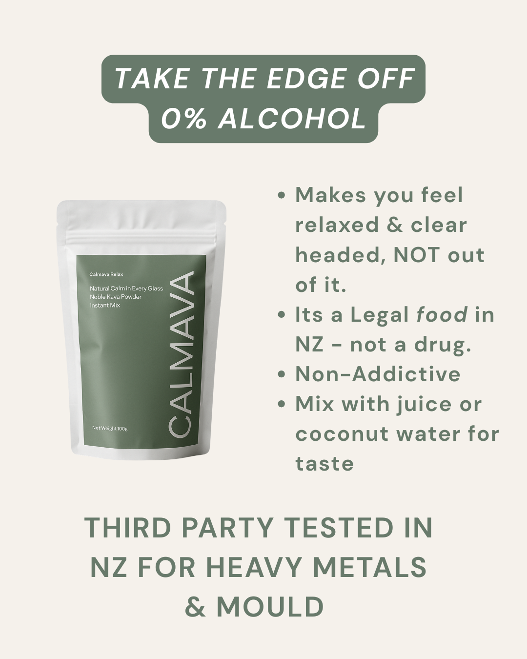 Calmava Facebook ad