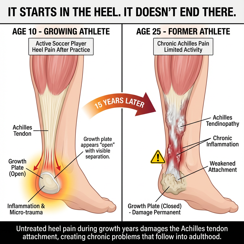 Laura Bennett - Youth Mobility Health Facebook ad: The Heel Pain Solution Parents Trust