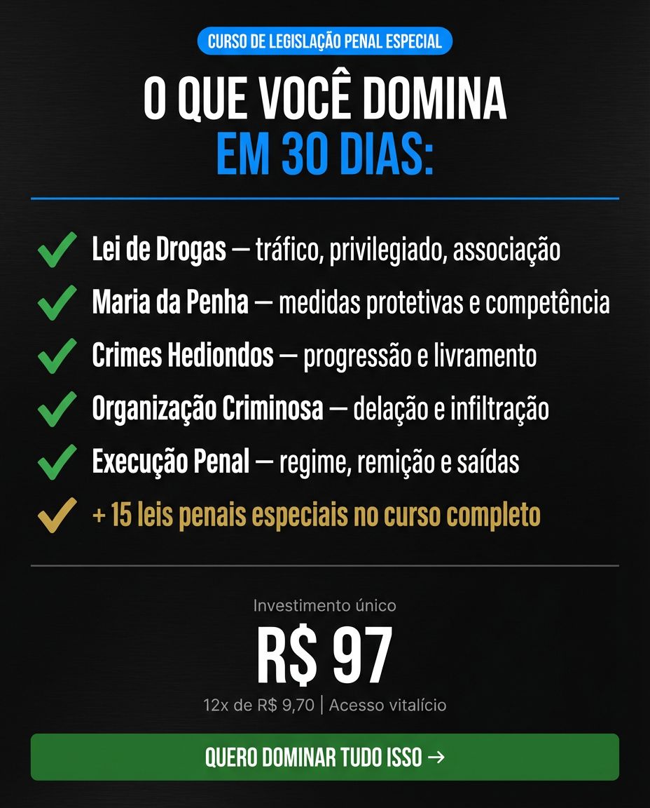 Professor Alexandre Salim Facebook ad: Legislação Penal Especial