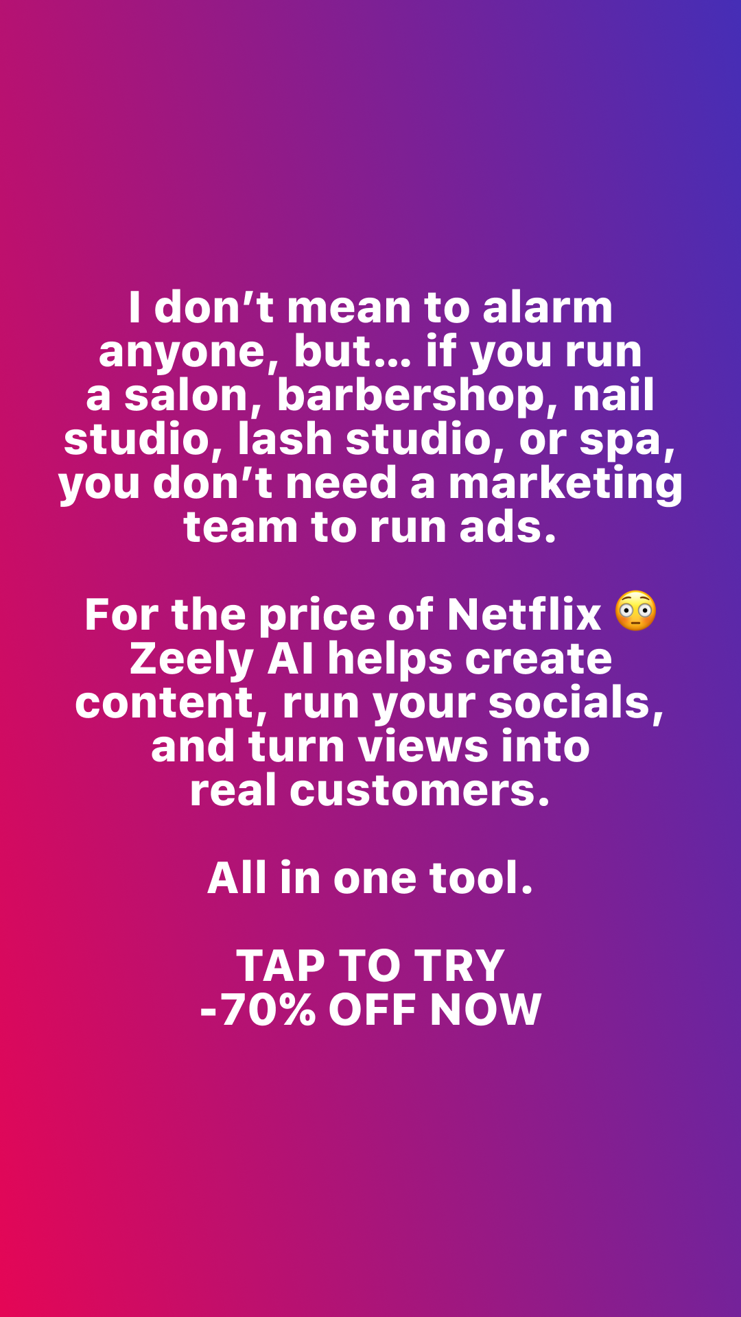 Zeely Facebook ad