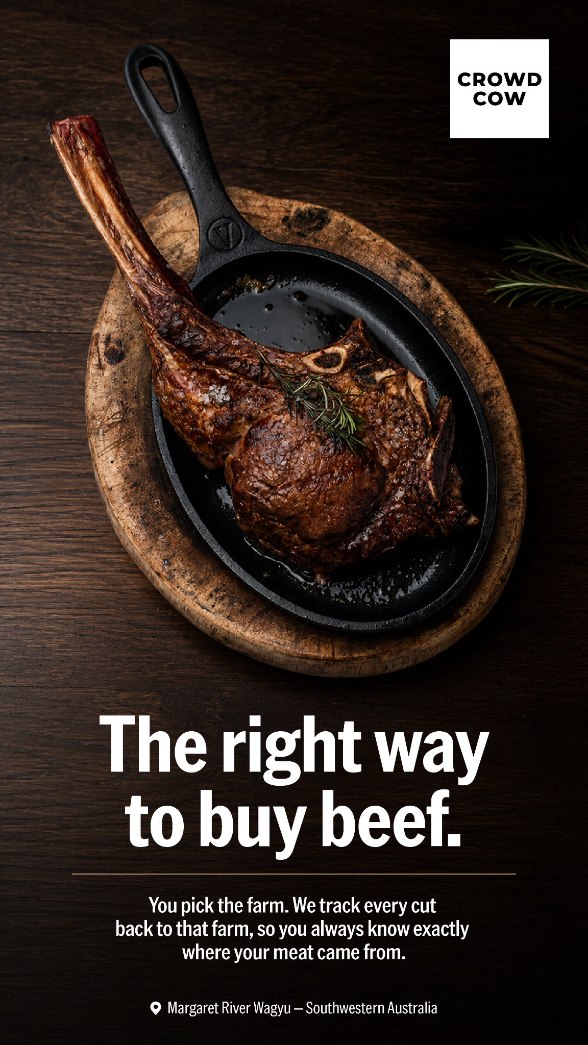 Crowd Cow Facebook ad