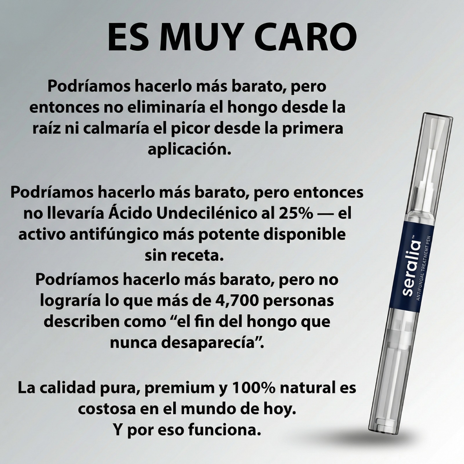 Seralia Facebook ad: Elimina hongos rápidamente