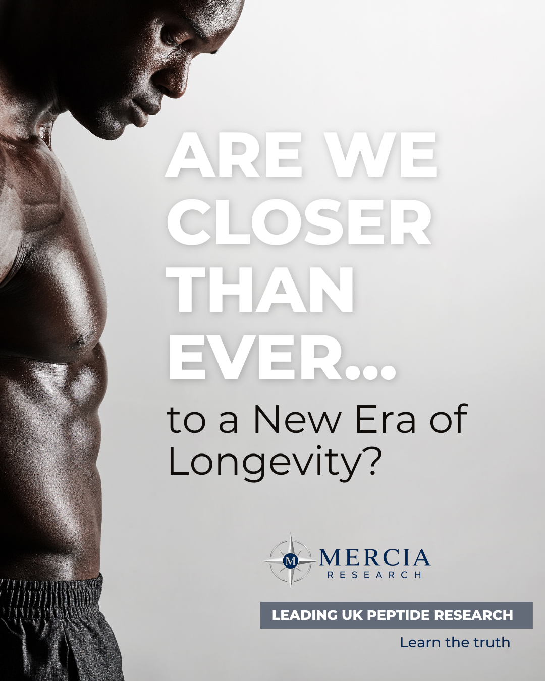 Mercia Research Facebook ad: Peptides: Hype or Real Science?