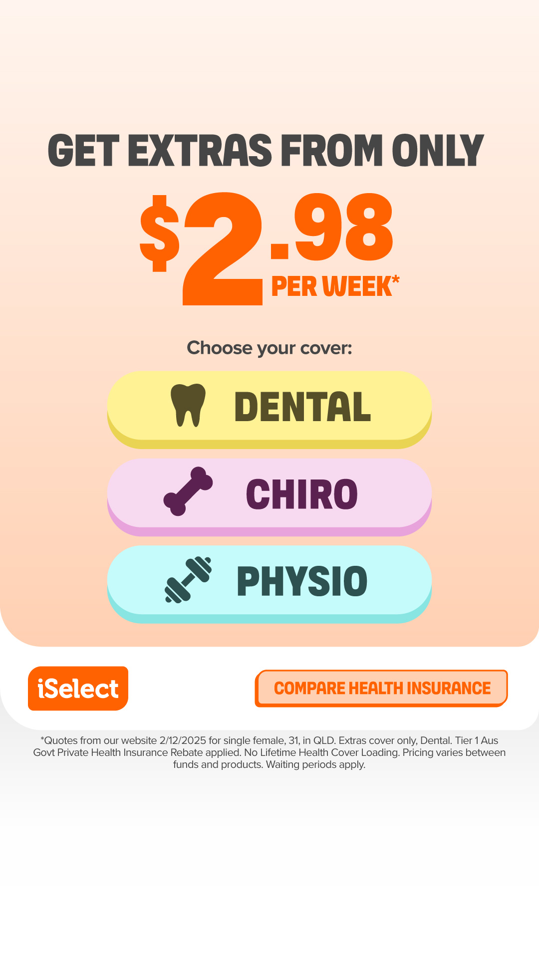 iSelect Facebook ad