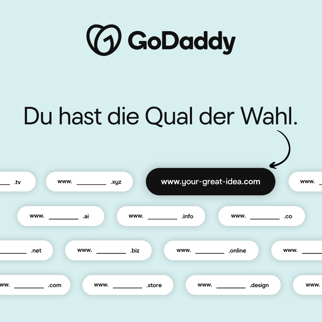 GoDaddy Deutschland Facebook ad