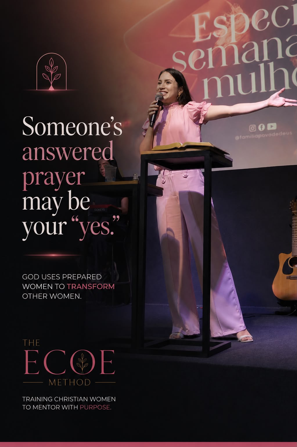 Raissa Barros Facebook ad: Become a Christian Mentor in 30 Days