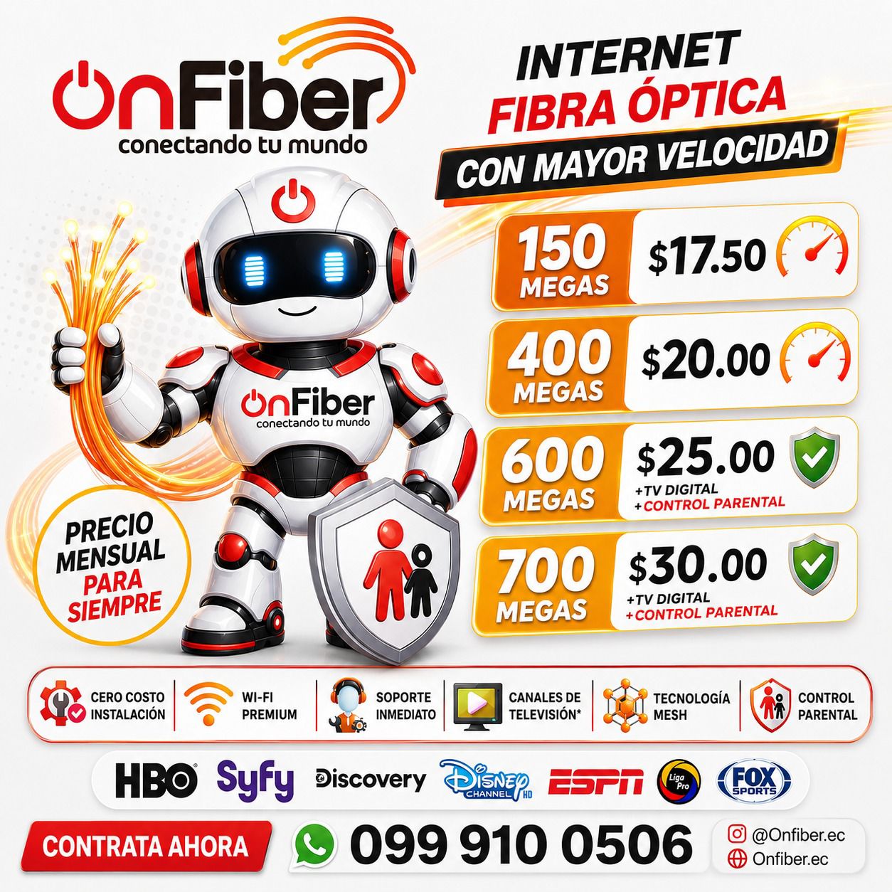 Onfiber.ec Facebook ad