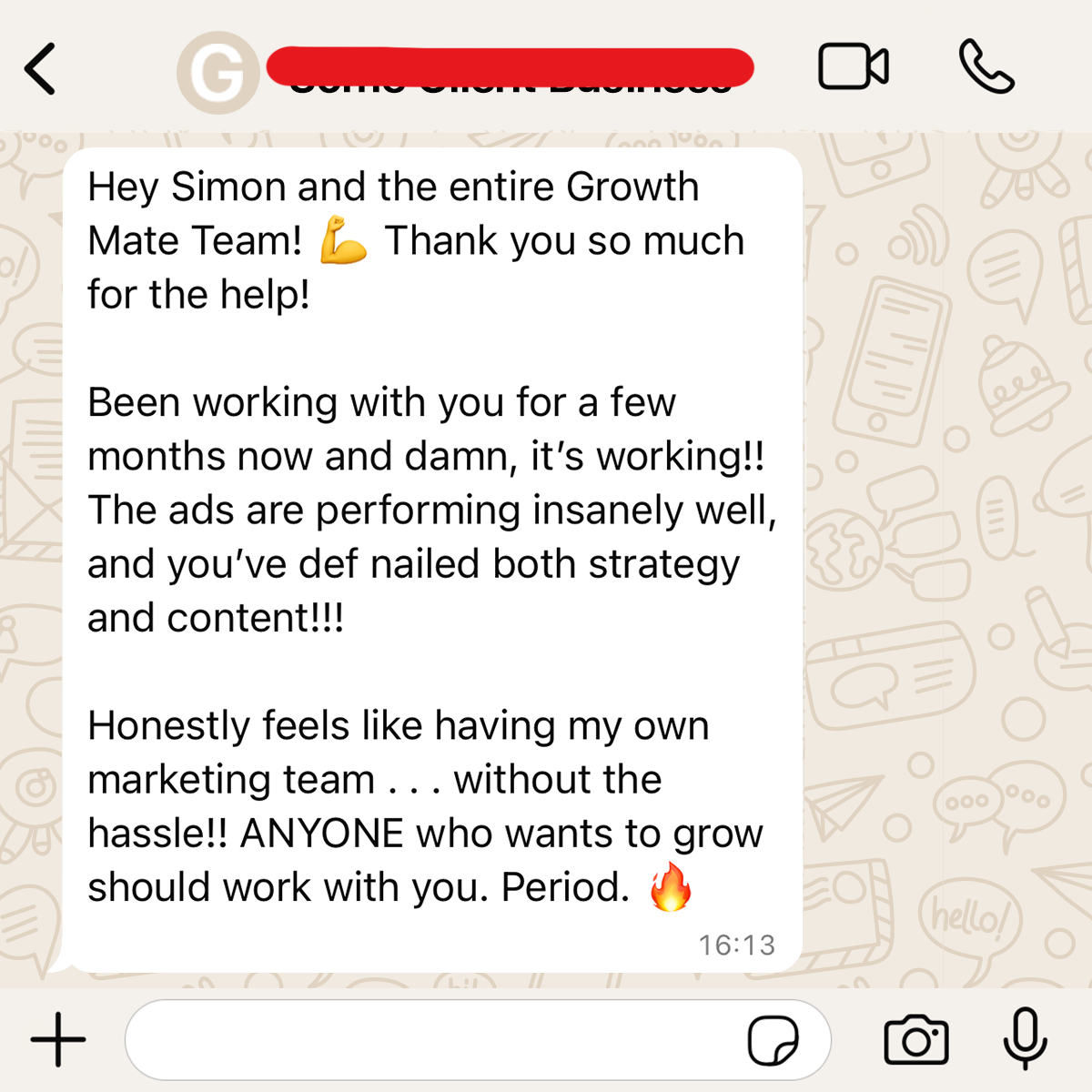 Growth Mate Facebook ad