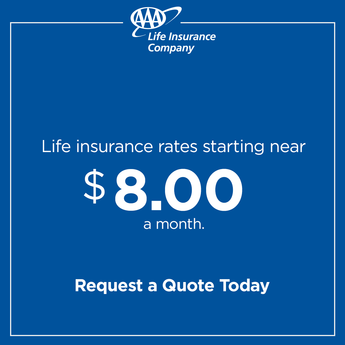 AAA Life Insurance Company Facebook ad