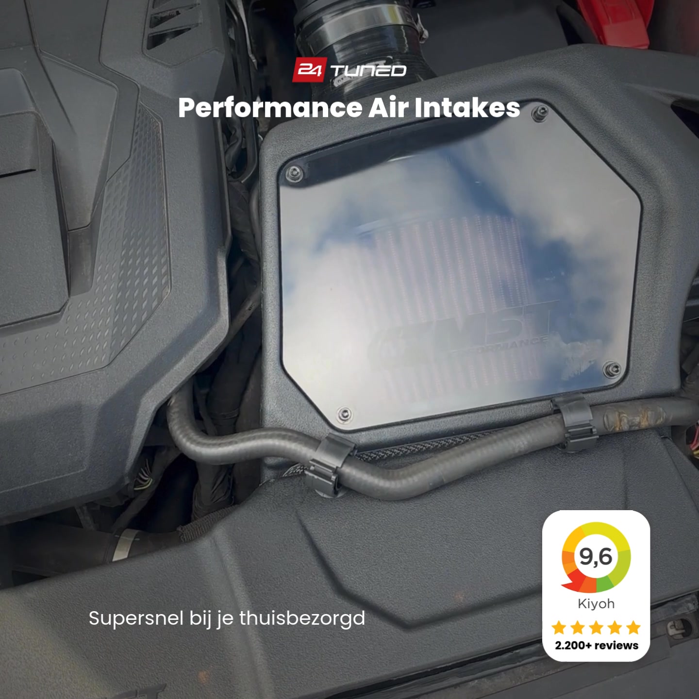 24TUNED Facebook ad: Shop de beste Air Intakes
