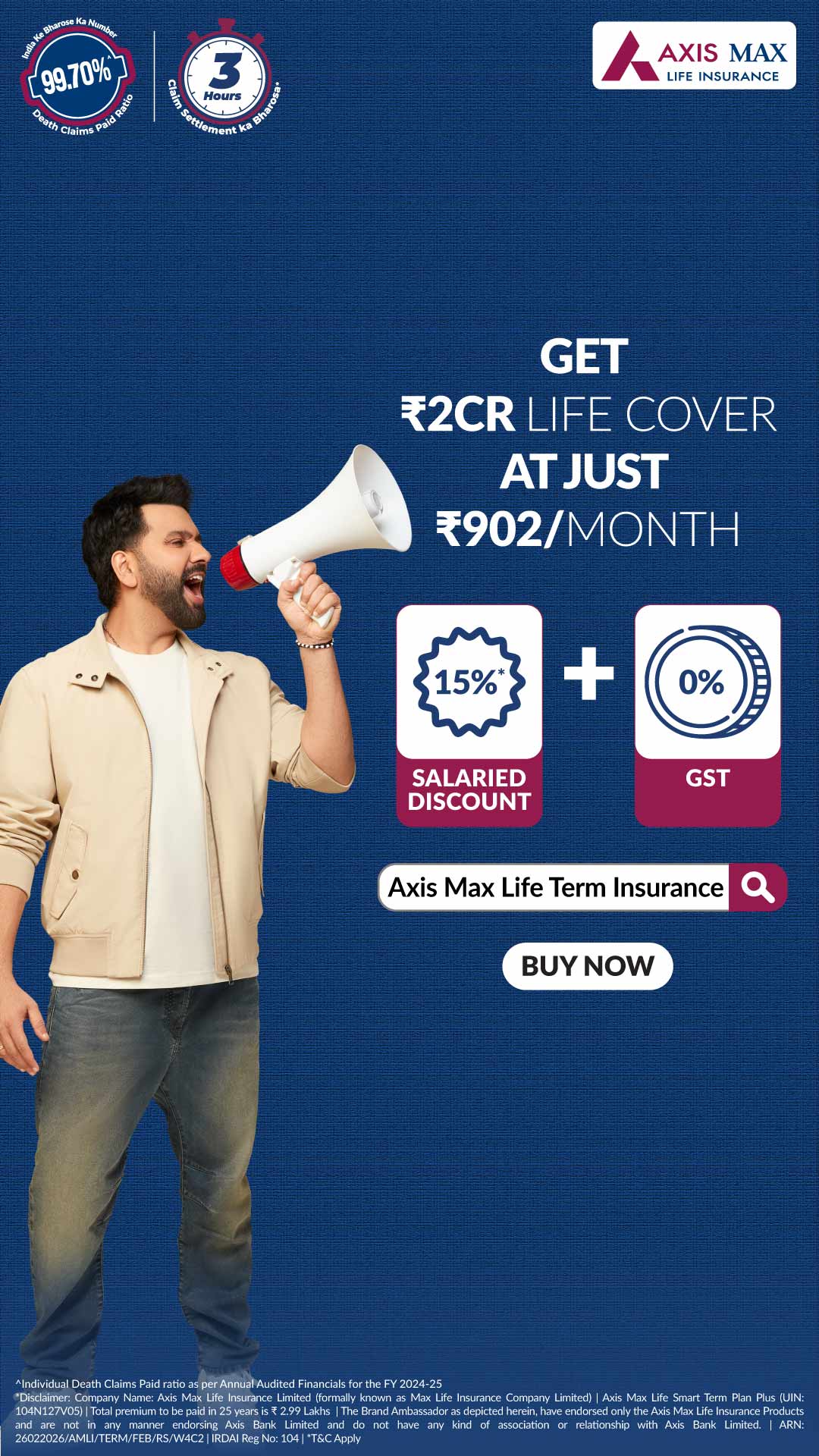 Axis Max Life Insurance Facebook ad