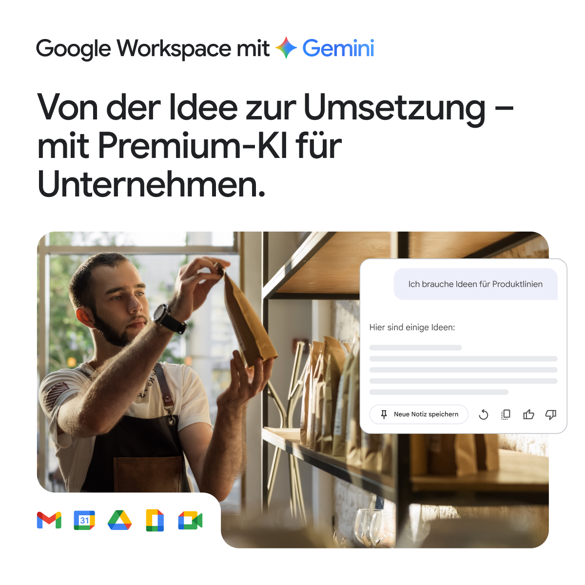 Google Workspace Facebook ad: Mit KI-Tools in Workspace erhalten Sie schneller relevante…