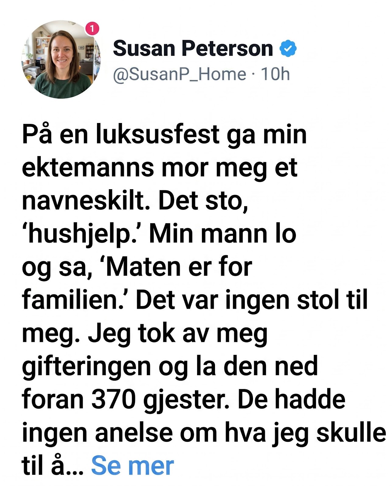 Blissful Bites Facebook ad: Mannen min lo på en luksusfest og sa: «Mat er for…