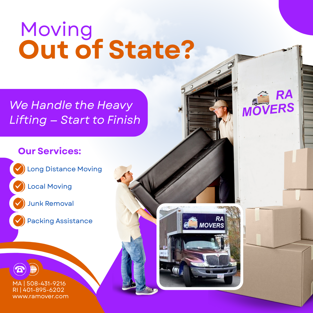 RA Movers Facebook ad: Long-Distance Moving Done Right