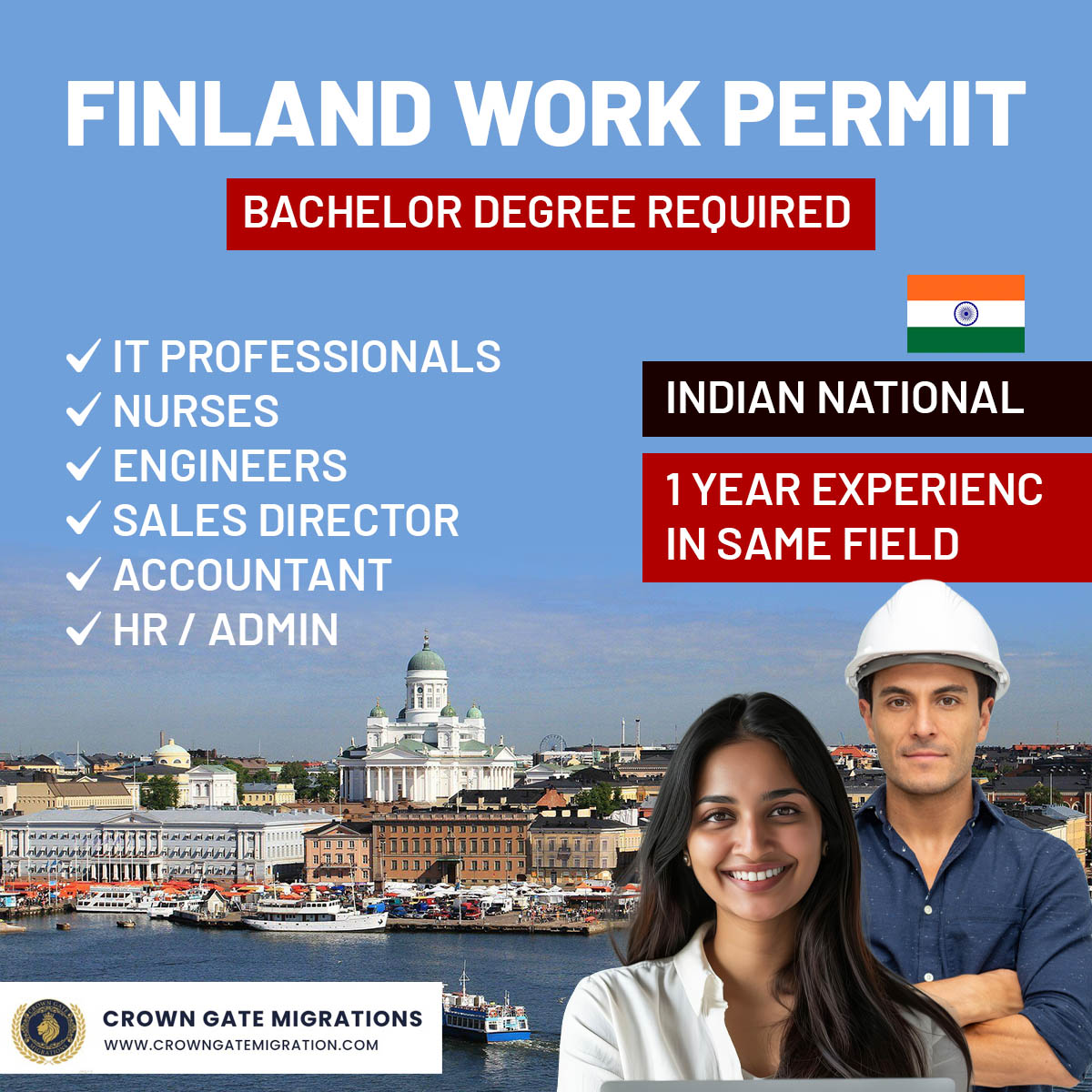 Work Abroad Connect Facebook ad: Finland Work Permit