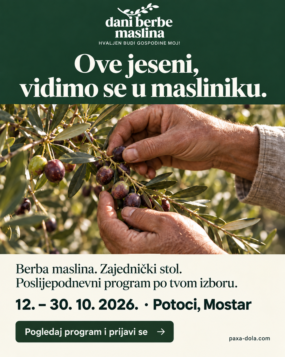 Paxa Dola Facebook ad: Vidimo se među maslinama