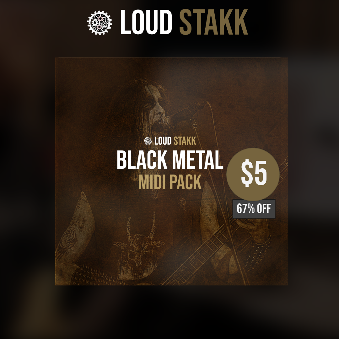 Loudstakk Facebook ad: BLACK METAL MIDI PACK, $5