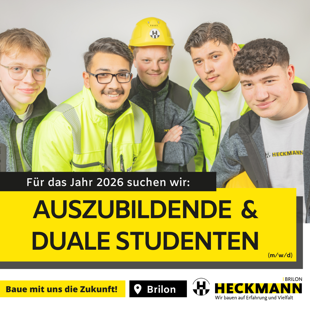 Heckmann Unternehmensfamilie Facebook ad: Deine Noten sind uns egal