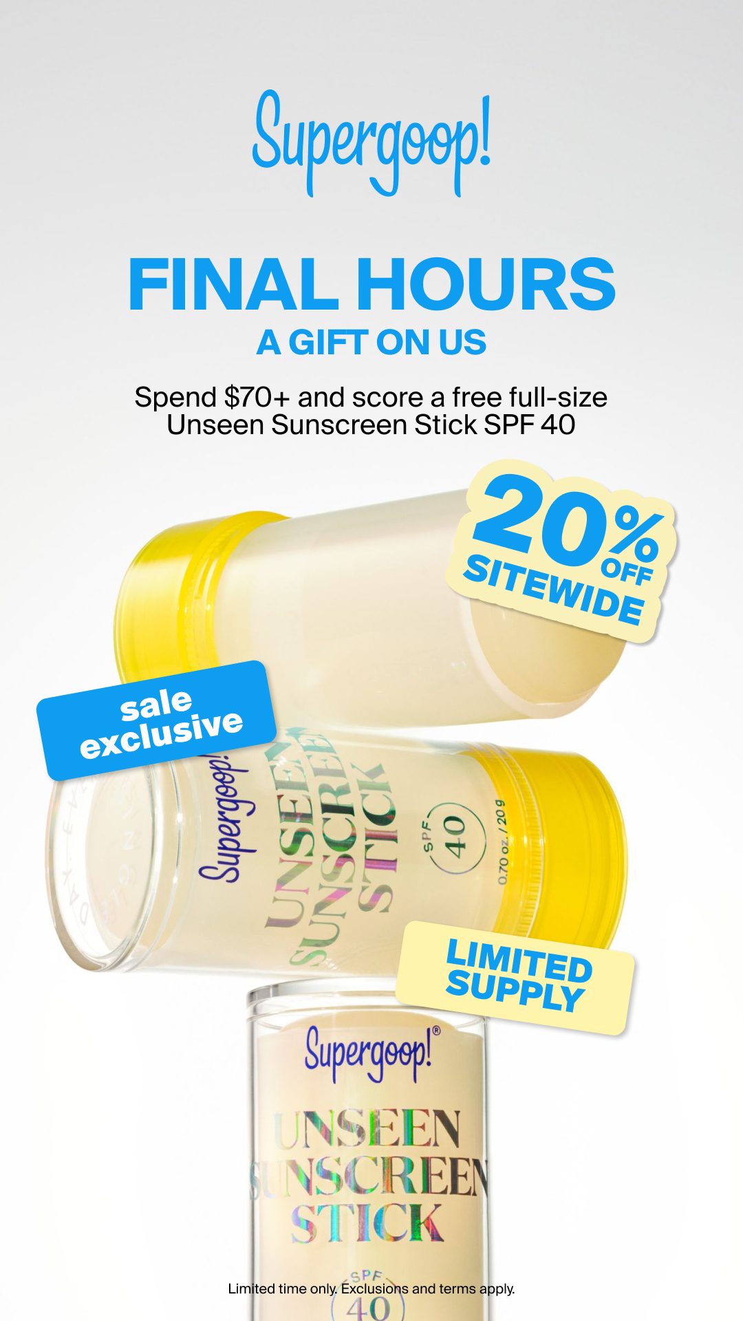 Supergoop Facebook ad
