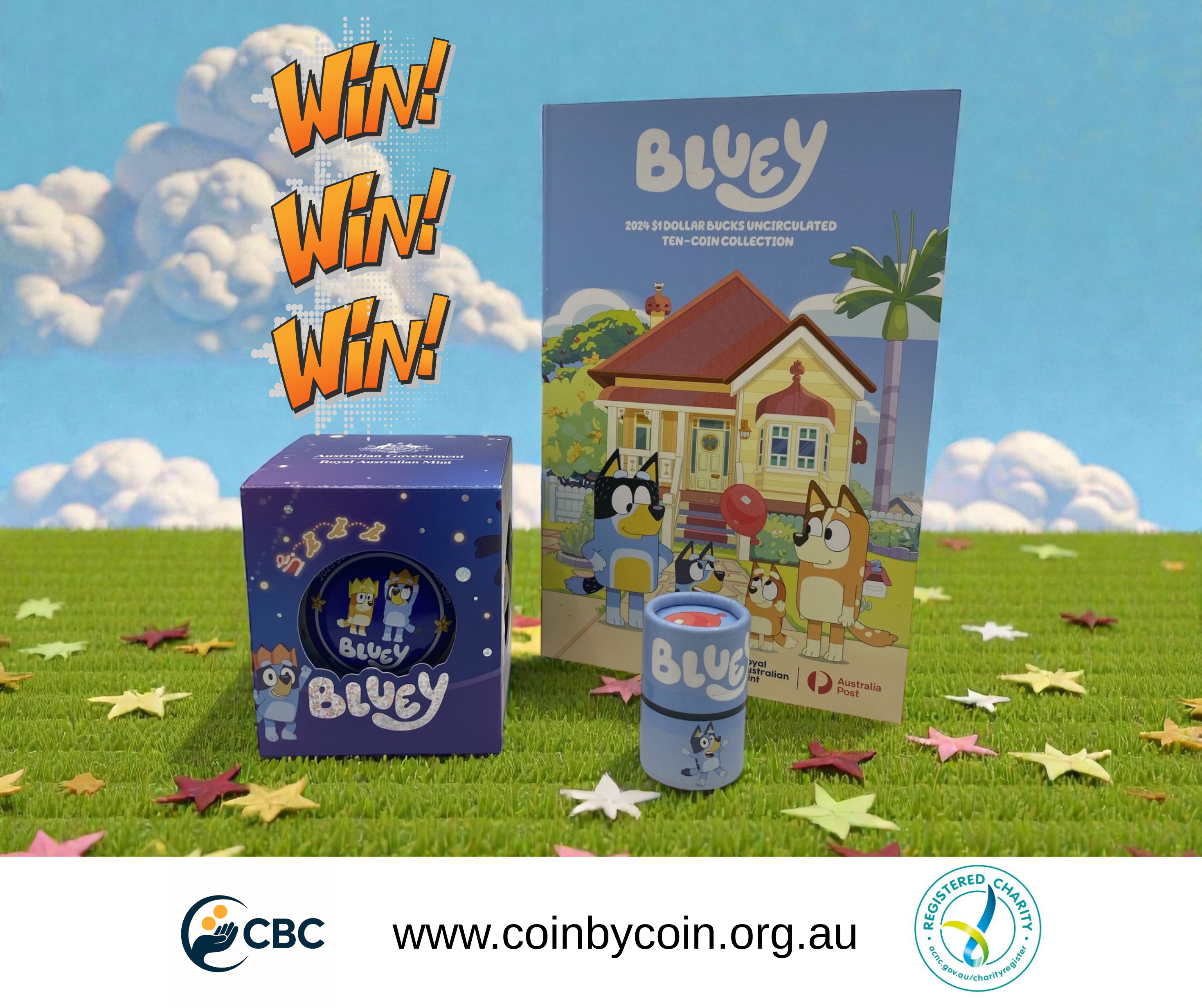 Coin by Coin Facebook ad: Fundraising Raffle to Support Coin by Coin