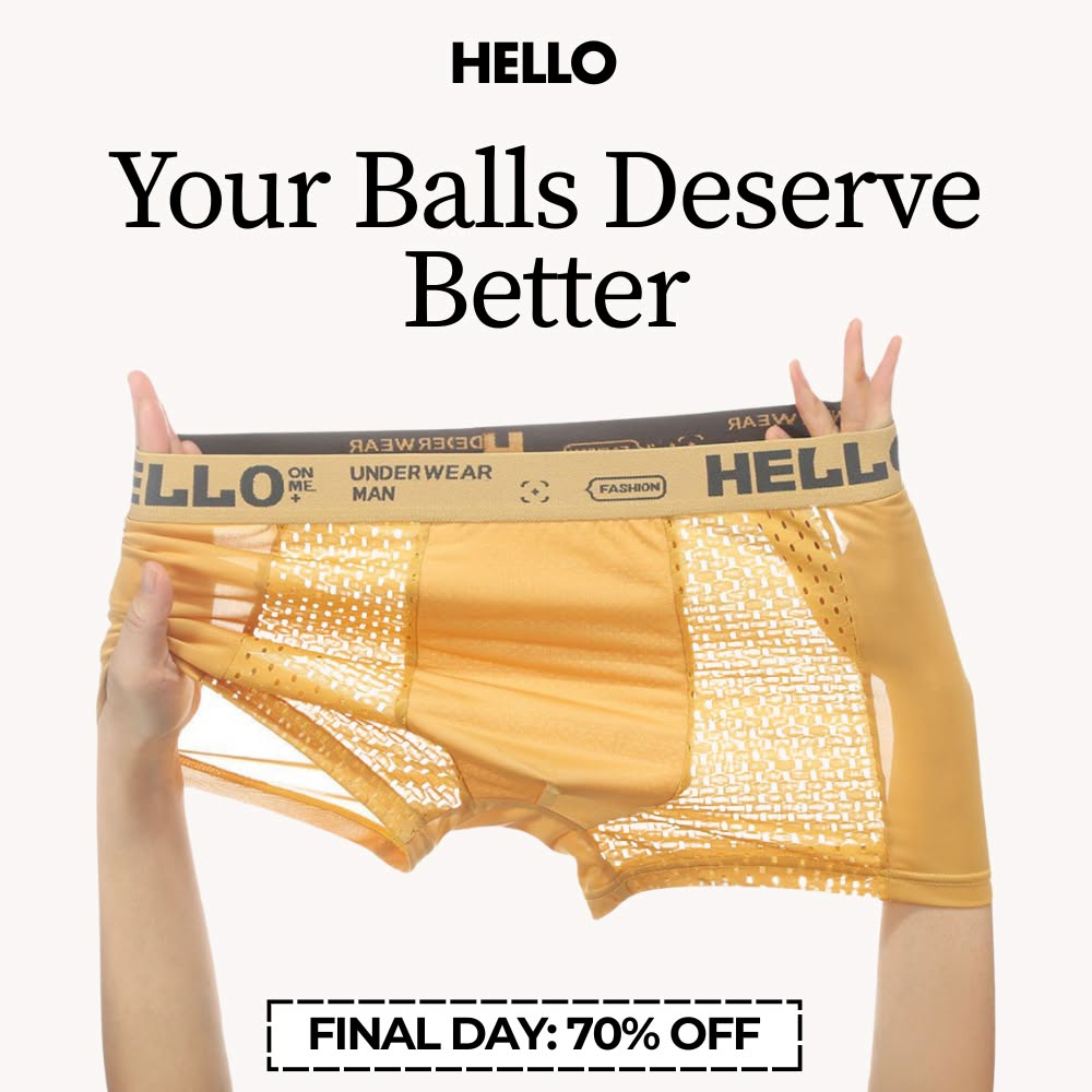HELLO - The Only Underwear You'll Ever Need Facebook ad
