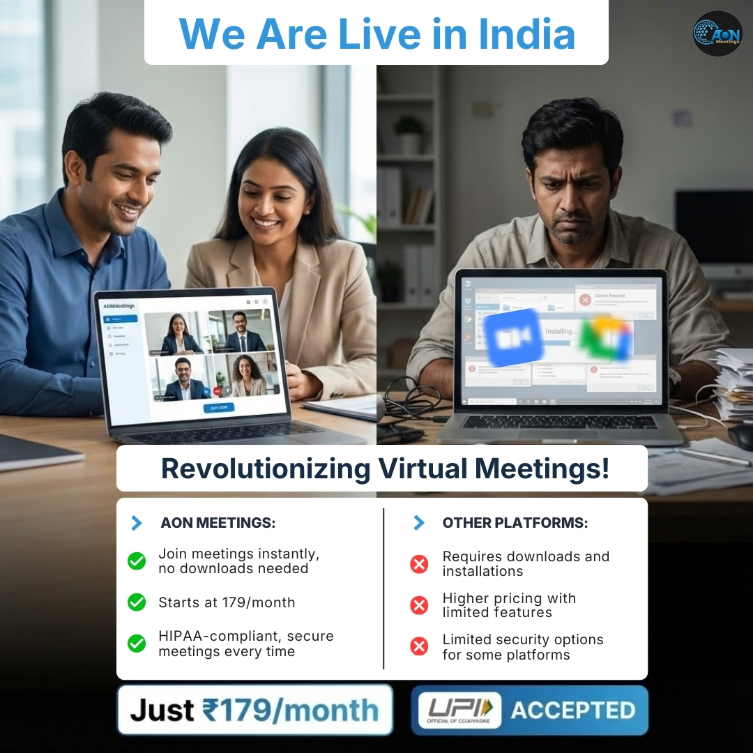 AONMeetings Facebook ad: Your Daily Meeting Cost is Less Than a Cup of Tea!