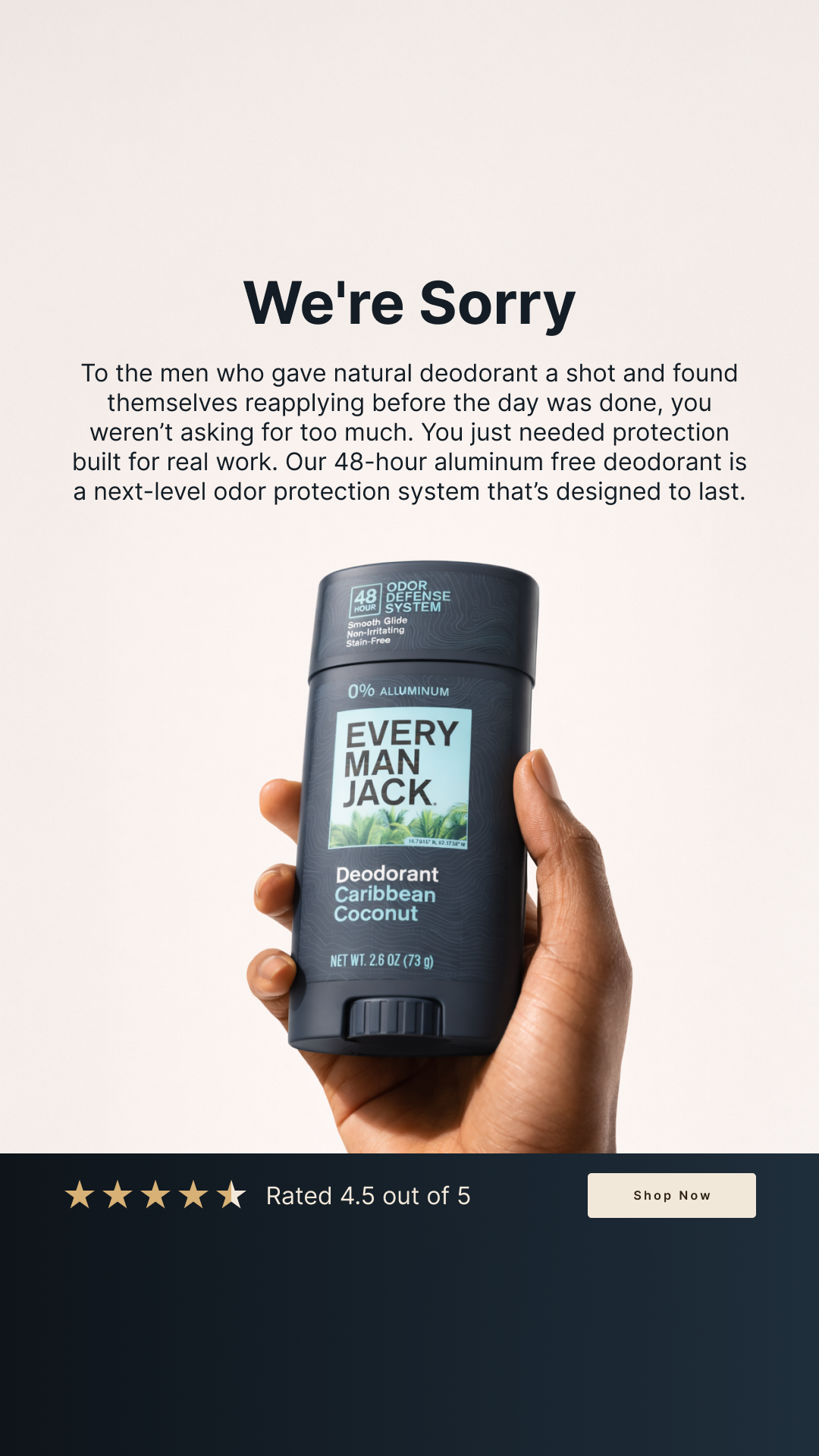 Every Man Jack Facebook ad