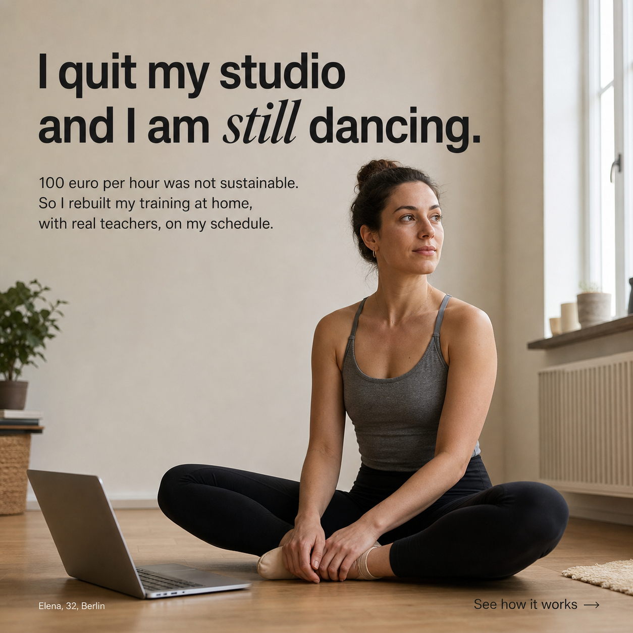 Dance Masterclass Facebook ad