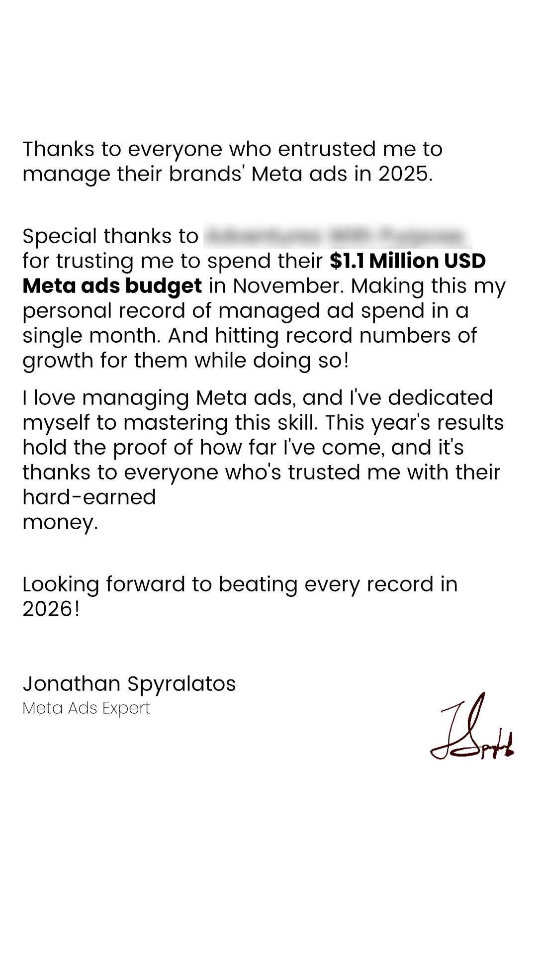 Jon the Freelancer - Meta Ads Expert Facebook ad