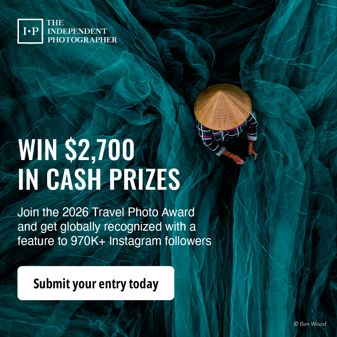 The Independent Photographer Facebook ad: Closing Soon: Share your finest portrait photography. Win…