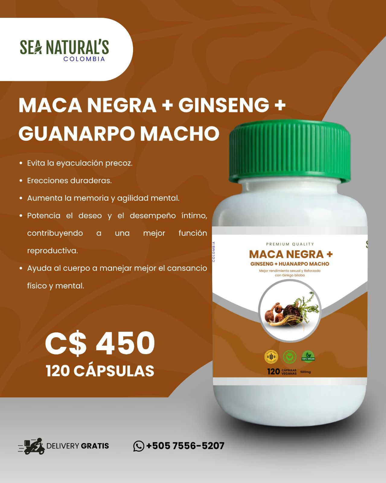 FERZO Natural Colombia Facebook ad: ¿Sientes que el cansancio te gana la partida?