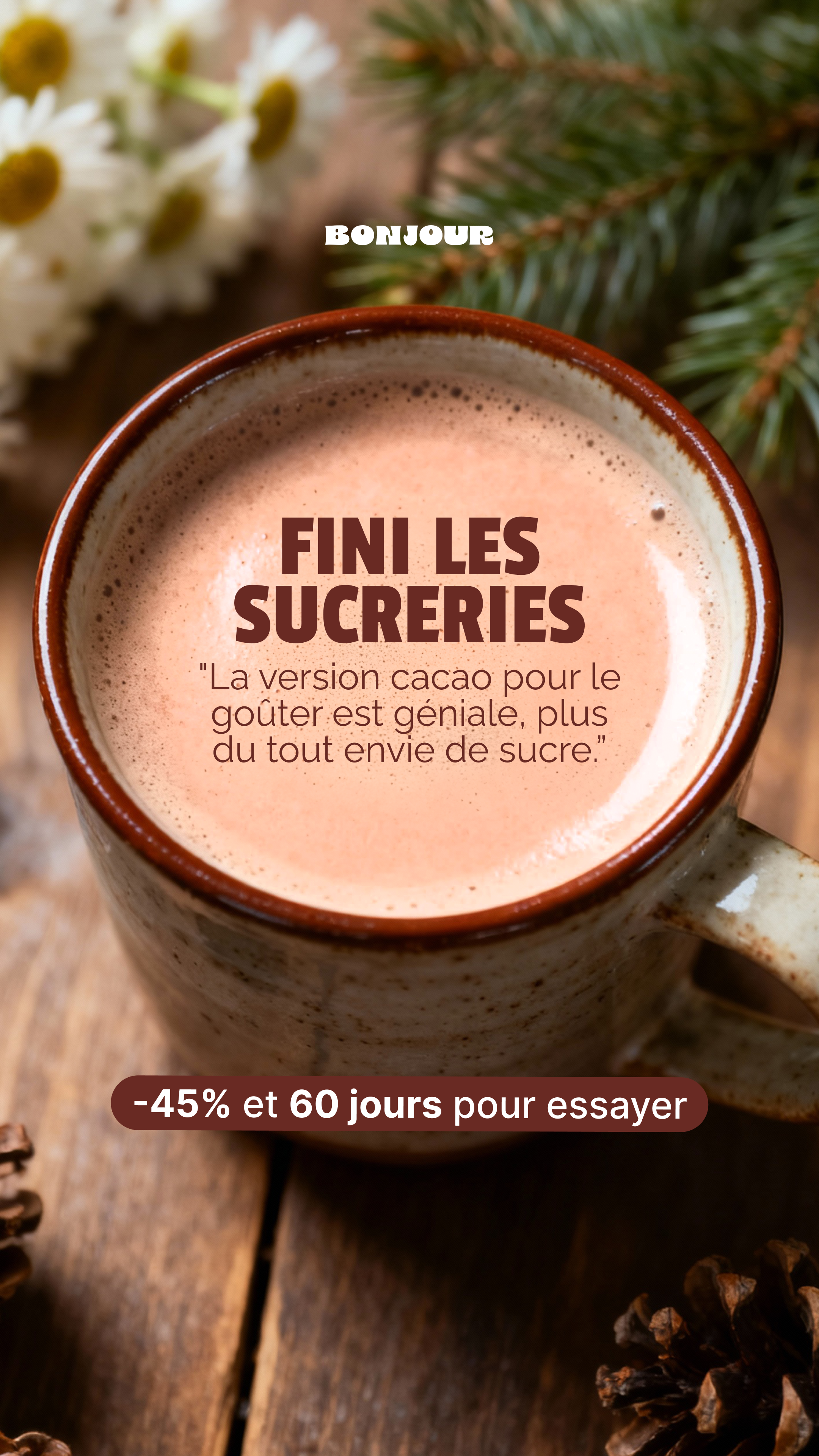 Bonjour Facebook ad